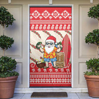 Hawaii Christmas Six Seven Door Cover Mele Kalikimaka Funny Santa 67 Gen Alpha Slang - Polynesian Pride