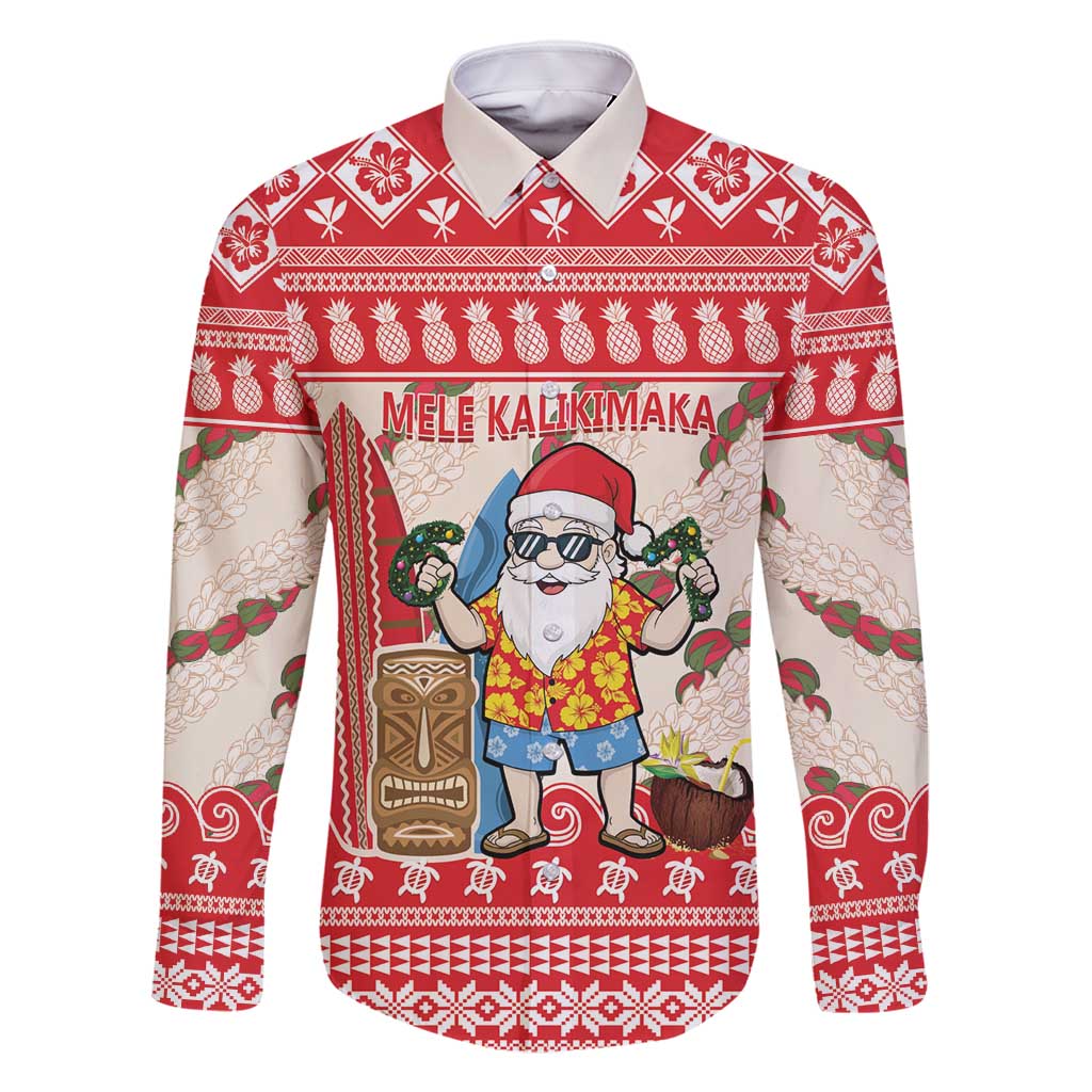 Hawaii Christmas Six Seven Family Matching Long Sleeve Bodycon Dress and Hawaiian Shirt Mele Kalikimaka Funny Santa 67 Gen Alpha Slang - Polynesian Pride