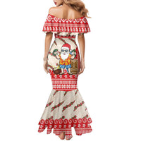 Hawaii Christmas Six Seven Family Matching Mermaid Dress and Hawaiian Shirt Mele Kalikimaka Funny Santa 67 Gen Alpha Slang - Polynesian Pride