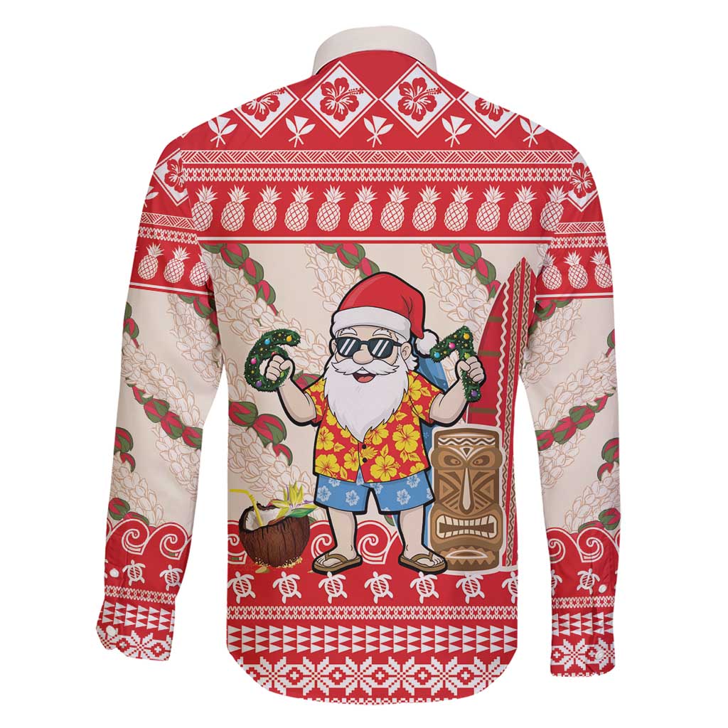 Hawaii Christmas Six Seven Family Matching Short Sleeve Bodycon Dress and Hawaiian Shirt Mele Kalikimaka Funny Santa 67 Gen Alpha Slang - Polynesian Pride