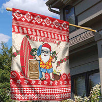 Hawaii Christmas Six Seven Garden Flag Mele Kalikimaka Funny Santa 67 Gen Alpha Slang - Polynesian Pride