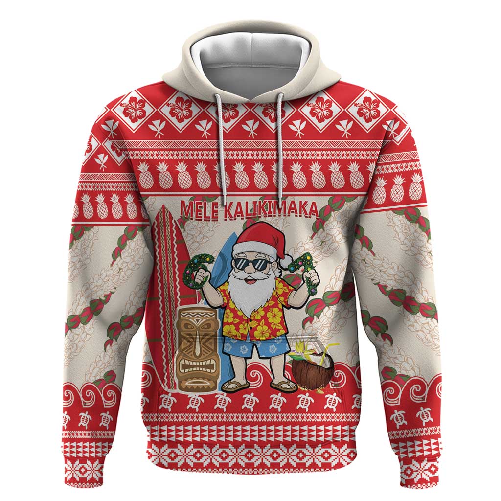 Hawaii Christmas Six Seven Hoodie Mele Kalikimaka Funny Santa 67 Gen Alpha Slang - Polynesian Pride