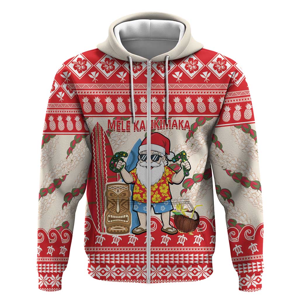 Hawaii Christmas Six Seven Hoodie Mele Kalikimaka Funny Santa 67 Gen Alpha Slang - Polynesian Pride