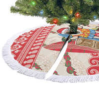 Hawaii Christmas Six Seven Tree Skirt Mele Kalikimaka Funny Santa 67 Gen Alpha Slang - Polynesian Pride