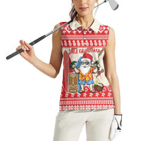 Hawaii Christmas Six Seven Women Sleeveless Polo Shirt Mele Kalikimaka Funny Santa 67 Gen Alpha Slang - Polynesian Pride