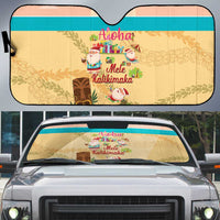 Aloha Hawaii Mele Kalikimaka Auto Sun Shade Beachy Funny Santa Hawaiian Lei - Polynesian Pride