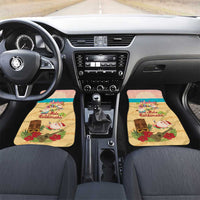 Aloha Hawaii Mele Kalikimaka Car Mats Beachy Funny Santa Hawaiian Lei - Polynesian Pride