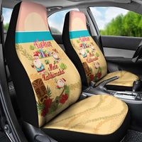 Aloha Hawaii Mele Kalikimaka Car Seat Cover Beachy Funny Santa Hawaiian Lei - Polynesian Pride
