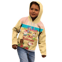 Aloha Hawaii Mele Kalikimaka Kid Hoodie Beachy Funny Santa Hawaiian Lei - Polynesian Pride