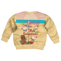 Aloha Hawaii Mele Kalikimaka Kid Ugly Christmas Sweater Beachy Funny Santa Hawaiian Lei - Polynesian Pride