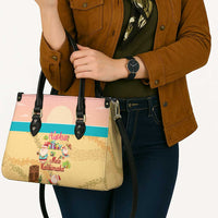 Aloha Hawaii Mele Kalikimaka Leather Bag Beachy Funny Santa Hawaiian Lei - Polynesian Pride