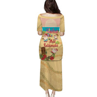 Aloha Hawaii Mele Kalikimaka Puletasi Beachy Funny Santa Hawaiian Lei - Polynesian Pride