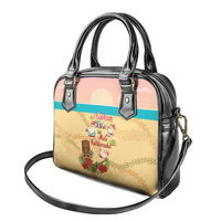 Aloha Hawaii Mele Kalikimaka Shoulder Handbag Beachy Funny Santa Hawaiian Lei - Polynesian Pride