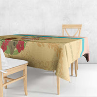 Aloha Hawaii Mele Kalikimaka Tablecloth Beachy Funny Santa Hawaiian Lei - Polynesian Pride