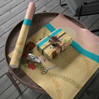 Aloha Hawaii Mele Kalikimaka Wrapping Paper Beachy Funny Santa Hawaiian Lei - Polynesian Pride