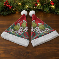 New Zealand Kakapo Christmas Santa Hat Owl Parrot Santa Sliver Fern Manuka - Red - Polynesian Pride