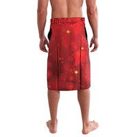 New Zealand Kakapo Christmas Lavalava Owl Parrot Santa Sliver Fern Manuka - Red - Polynesian Pride