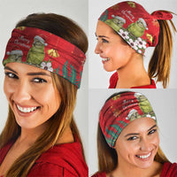 New Zealand Kakapo Christmas Neck Gaiter Owl Parrot Santa Sliver Fern Manuka - Red - Polynesian Pride