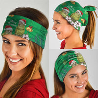 New Zealand Kakapo Christmas Neck Gaiter Owl Parrot Santa Sliver Fern Manuka - Green - Polynesian Pride