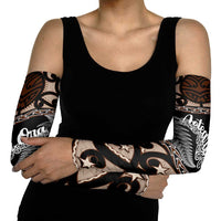 Kia Ora New Zealand Arm Sleeves Aotearoa Proud Maori Silver Fern - Polynesian Pride