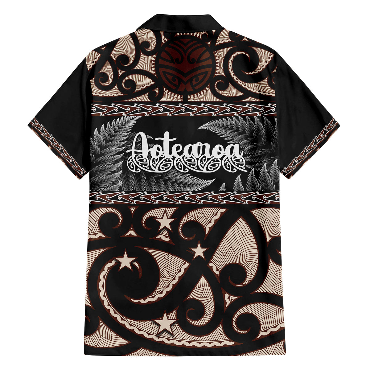 Kia Ora New Zealand Family Matching Off Shoulder Maxi Dress and Hawaiian Shirt Aotearoa Proud Maori With Silver Fern LT14 - Polynesian Pride