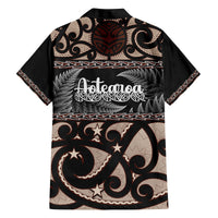 Kia Ora New Zealand Family Matching Puletasi Dress and Hawaiian Shirt Aotearoa Proud Maori With Silver Fern LT14 - Polynesian Pride