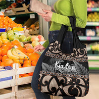 Kia Ora New Zealand Grocery Bag Aotearoa Proud Maori With Silver Fern