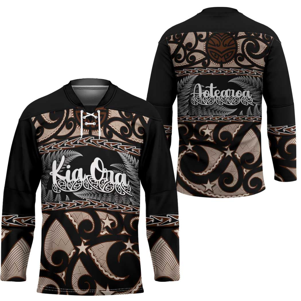 Kia Ora New Zealand Hockey Jersey Aotearoa Proud Maori Silver Fern - Polynesian Pride