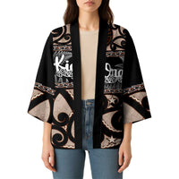 Kia Ora New Zealand Kimono Aotearoa Proud Maori Silver Fern - Polynesian Pride