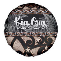 Kia Ora New Zealand Spare Tire Cover Aotearoa Proud Maori With Silver Fern LT14 - Polynesian Pride