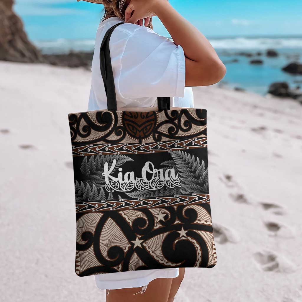Kia Ora New Zealand Tote Bag Aotearoa Proud Maori Silver Fern - Polynesian Pride