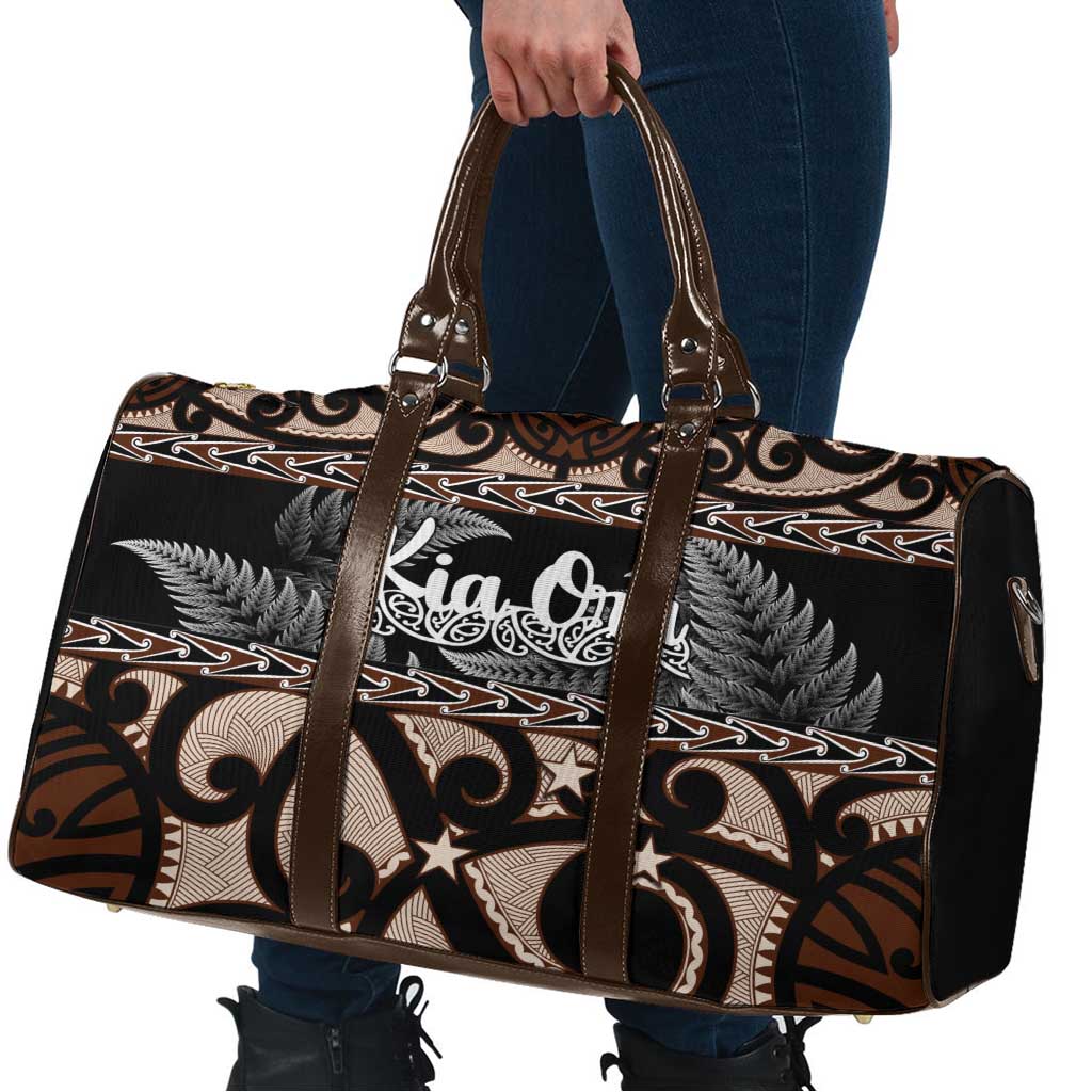 Kia Ora New Zealand Travel Bag Aotearoa Proud Maori Silver Fern - Polynesian Pride