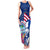 Guam Martin Luther King Jr Day Family Matching Tank Maxi Dress and Hawaiian Shirt I Have A Dream Guahan Seal With Bougainvillea LT14 Mom's Dress Blue - Polynesian Pride
