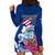 Guam Martin Luther King Jr Day Hoodie Dress I Have A Dream Guahan Seal With Bougainvillea LT14 - Polynesian Pride