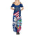 Guam Martin Luther King Jr Day Summer Maxi Dress I Have A Dream Guahan Seal With Bougainvillea LT14 - Polynesian Pride