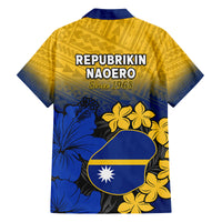 Nauru Independence Day Family Matching Off Shoulder Short Dress and Hawaiian Shirt Repubrikin Naoero Polynesian Pattern LT14 - Polynesian Pride
