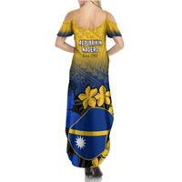 Nauru Independence Day Summer Maxi Dress Repubrikin Naoero Polynesian Pattern LT14 - Polynesian Pride