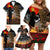 New Zealand ANZAC Day Family Matching Off Shoulder Short Dress and Hawaiian Shirt Lest We Forget Silver Fern With Camouflage LT14 - Polynesian Pride