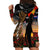 New Zealand ANZAC Day Hoodie Dress Lest We Forget Silver Fern With Camouflage LT14 - Polynesian Pride