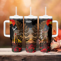 New Zealand ANZAC Day Tumbler With Handle Lest We Forget Silver Fern With Camouflage