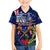 Australia And New Zealand ANZAC Day Family Matching Tank Maxi Dress and Hawaiian Shirt Lest We Forget Silver Fern With Golden Wattle LT14 Son's Shirt Blue - Polynesian Pride