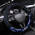 Blue New Zealand Paisley Silver Fern Steering Wheel Cover Aotearoa Maori LT14 Universal Fit Blue - Polynesian Pride