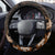 Brown New Zealand Paisley Silver Fern Steering Wheel Cover Aotearoa Maori LT14 - Polynesian Pride