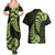 Green New Zealand Paisley Silver Fern Couples Matching Summer Maxi Dress and Hawaiian Shirt Aotearoa Maori LT14 - Polynesian Pride