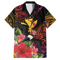 Hawaii Iwa Bird Hawaiian Shirt Great Frigatebird Kanaka Tropical Hippie Style - Polynesian Pride