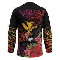 Hawaii Iwa Bird Hockey Jersey Great Frigatebird Kanaka Tropical Hippie Style - Polynesian Pride