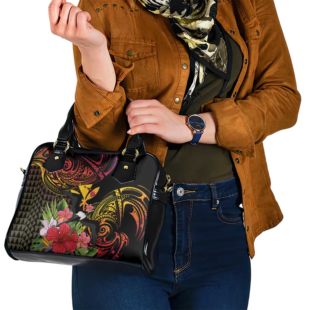 Hawaii Iwa Bird Shoulder Handbag Great Frigatebird Kanaka Tropical Hippie Style - Polynesian Pride