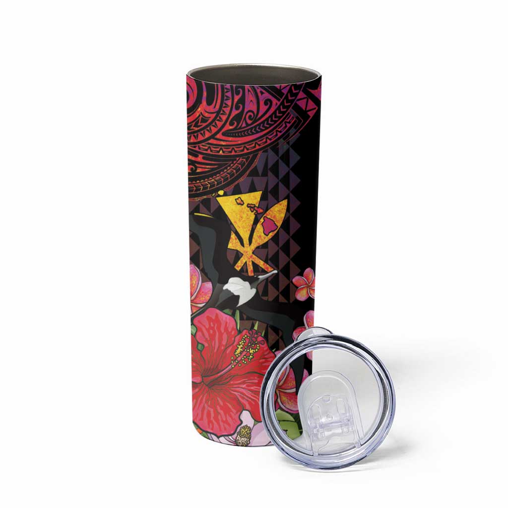 Hawaii Iwa Bird Skinny Tumbler Great Frigatebird Kanaka Tropical Hippie Style LT14 - Polynesian Pride