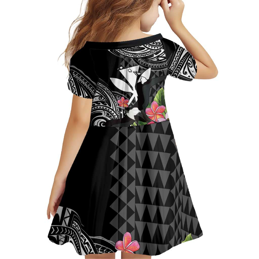 Hawaii Iwa Bird Family Matching Off The Shoulder Long Sleeve Dress and Hawaiian Shirt Great Frigatebird Kanaka Tropical Flowers LT14 - Polynesian Pride