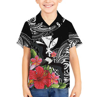 Hawaii Iwa Bird Hawaiian Shirt Great Frigatebird Kanaka Tropical Flowers - Polynesian Pride